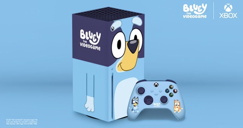 Bluey Xbox و کنترلر مایکروسافت