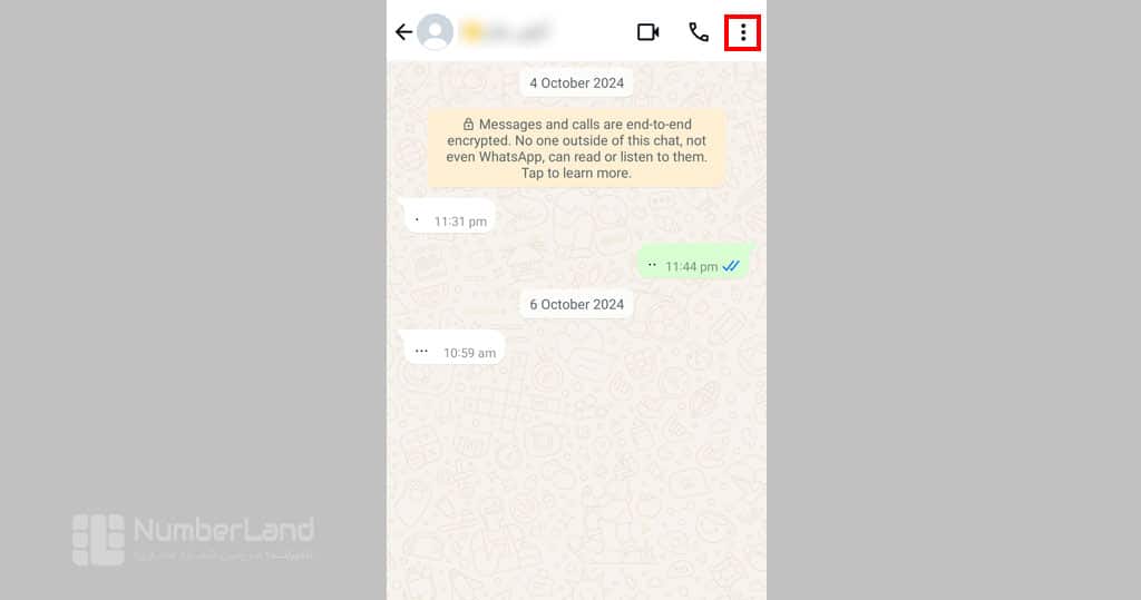 حذف مخاطب از واتساپ در اندروید مرحله 1