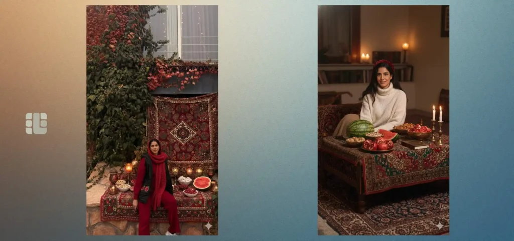 ساخت عکس یلدایی با هوش مصنوعی