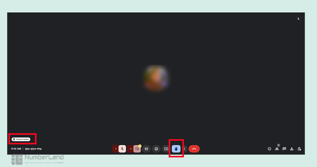 بلندکردن دست در google meet