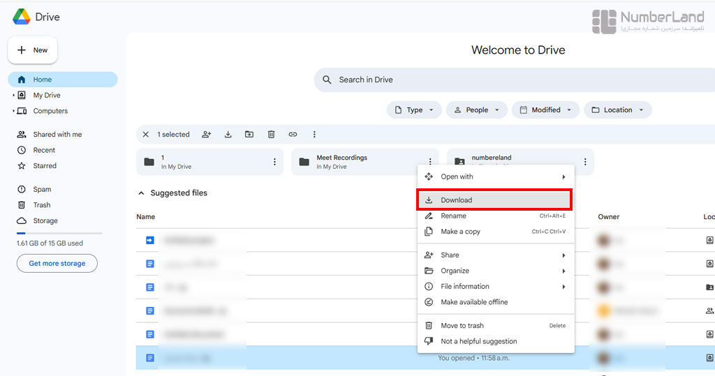 چگونه از google drive دانلود کنیم؟