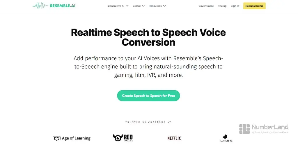 Resemble.ai Speech to speech