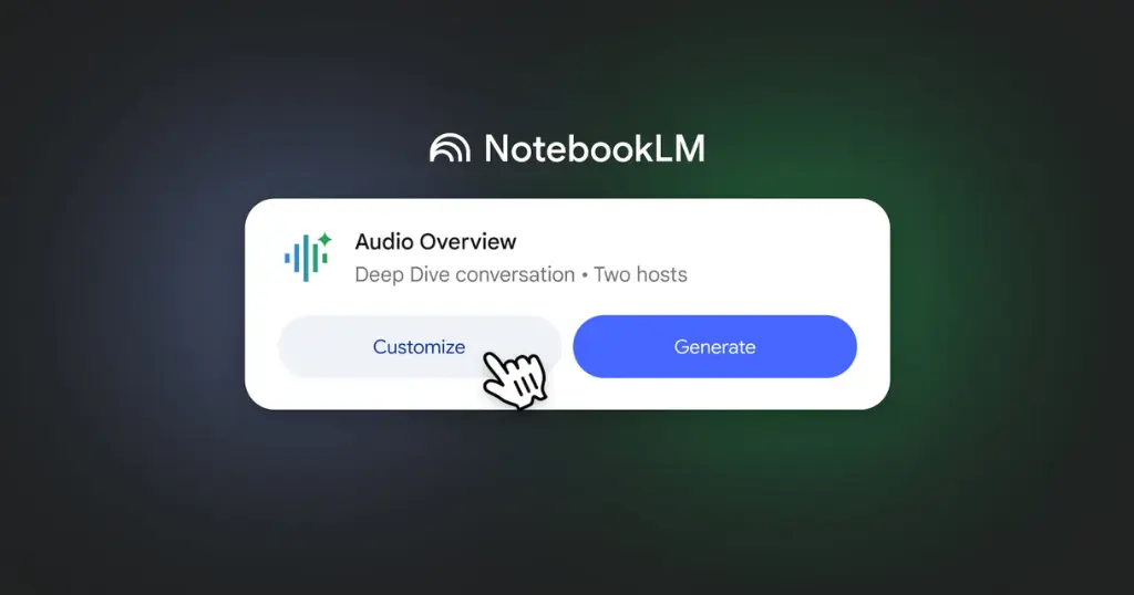 تعامل صوتی با هوش مصنوعی notebookLM
