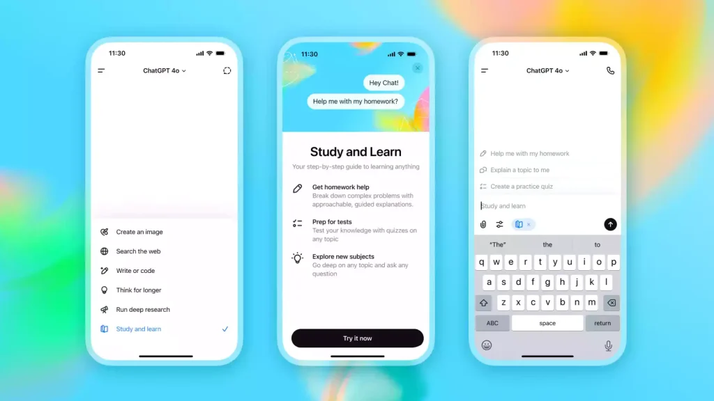 قابلیت Study Mode در ChatGPT
