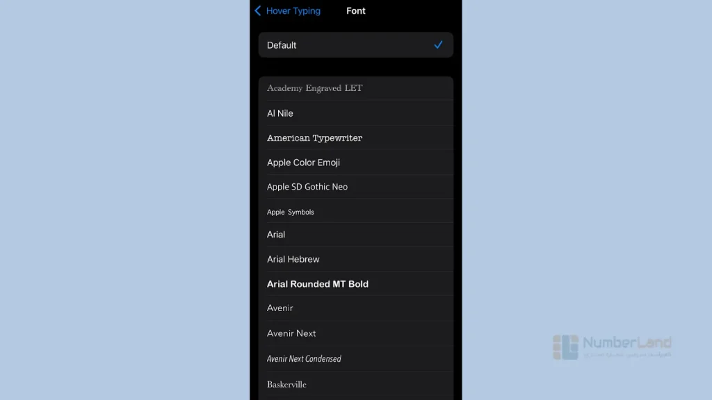 تغییر فونت آیفون 5
