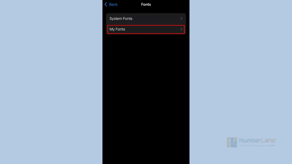 تغییر فونت آیفون 7