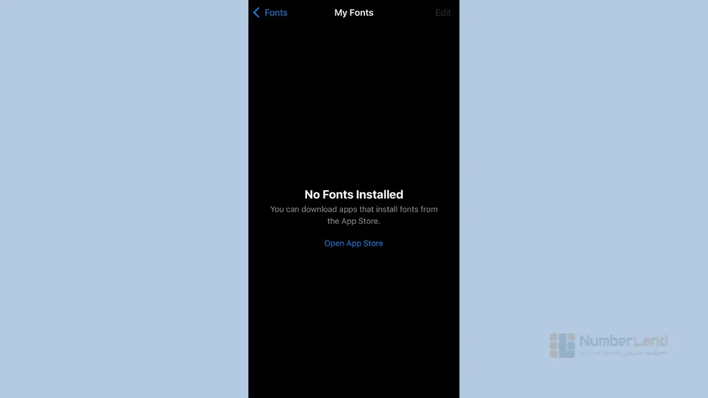 تغییر فونت آیفون 8