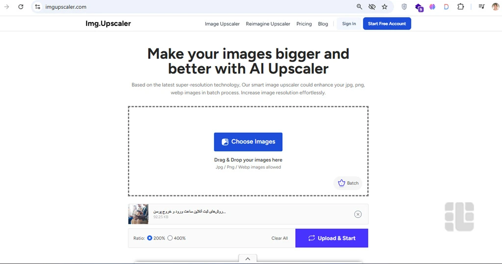 ImgUpscaler؛ بزرگ‌نمایی بدون تنظیمات