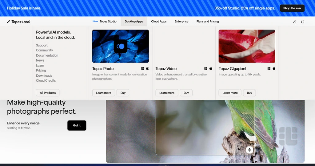 Topaz Photo AI؛ پردازش حرفه‌ای دسکتاپ