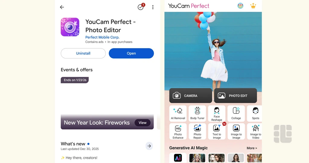 YouCam؛ اصلاح طبیعی صورت