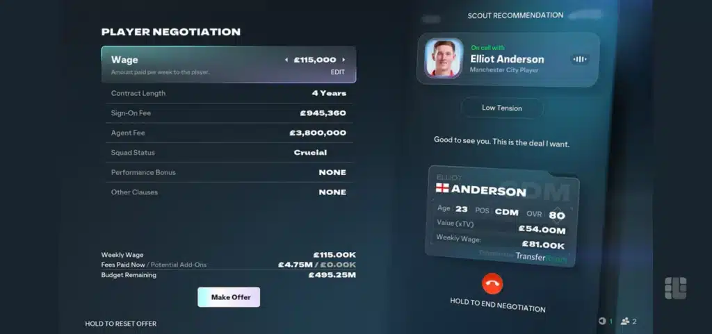 پروفایل بازیکنان در EA Sports FC 27