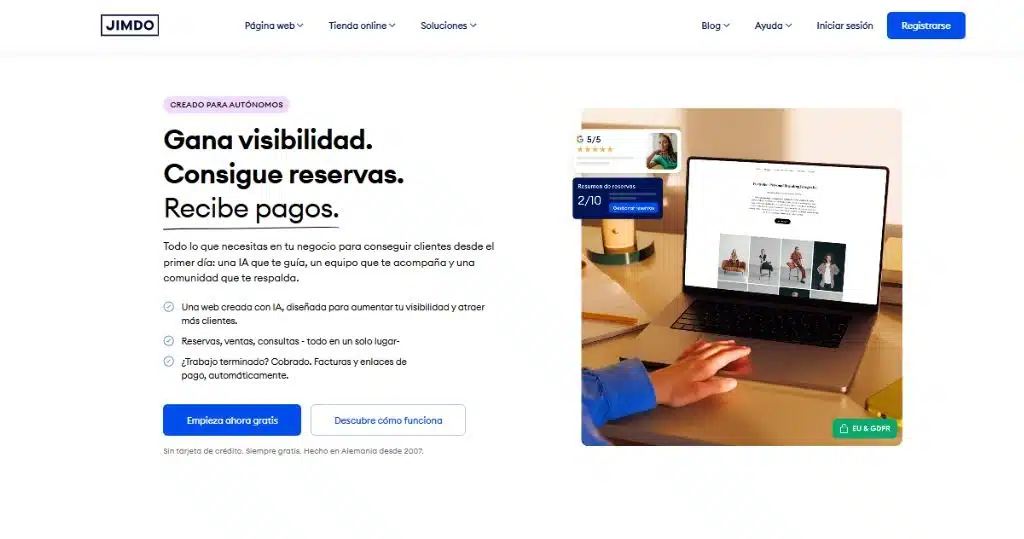 Jimdo؛ راهاندازی ساده سایت برای کسبوکارهای کوچک