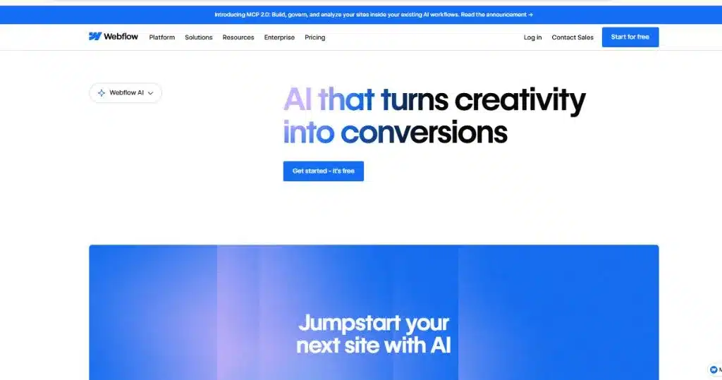 Webflow AI؛ ساخت سایت حرفهای چندصفحهای با هوش مصنوعی