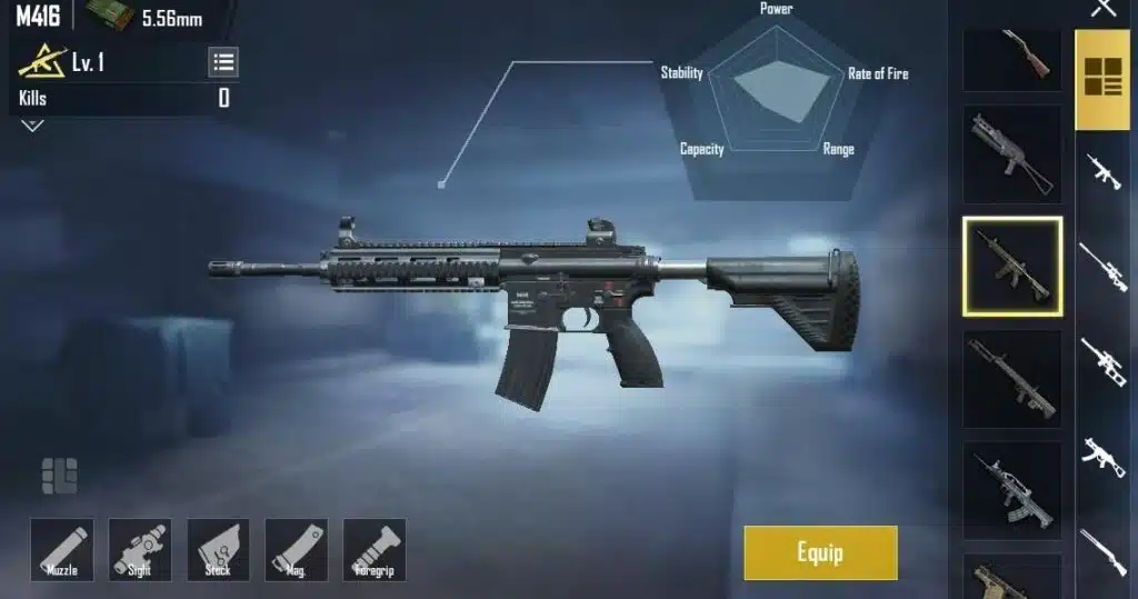 M416؛ تفنگ همهکاره پابجی موبایل برای اکثر بازیکنان