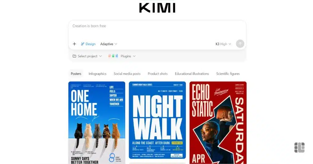 ساخت تصویر و محتوای بصری با Kimi Design