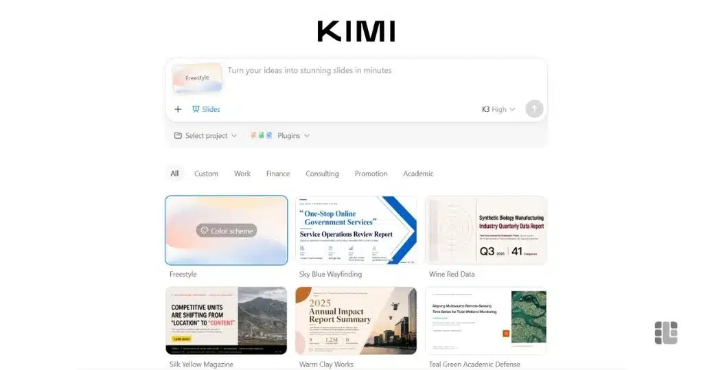 ساخت اسلاید و ارائه با Kimi Slides
