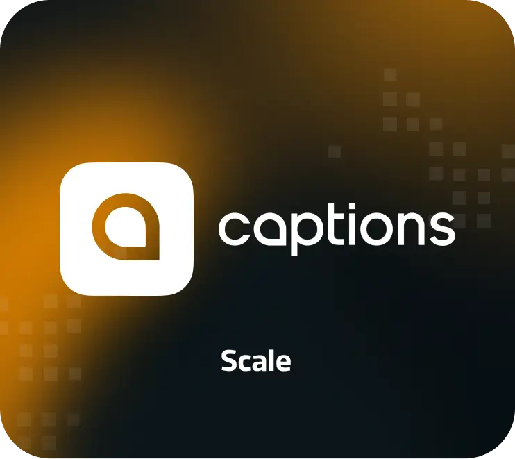 Captions Scale