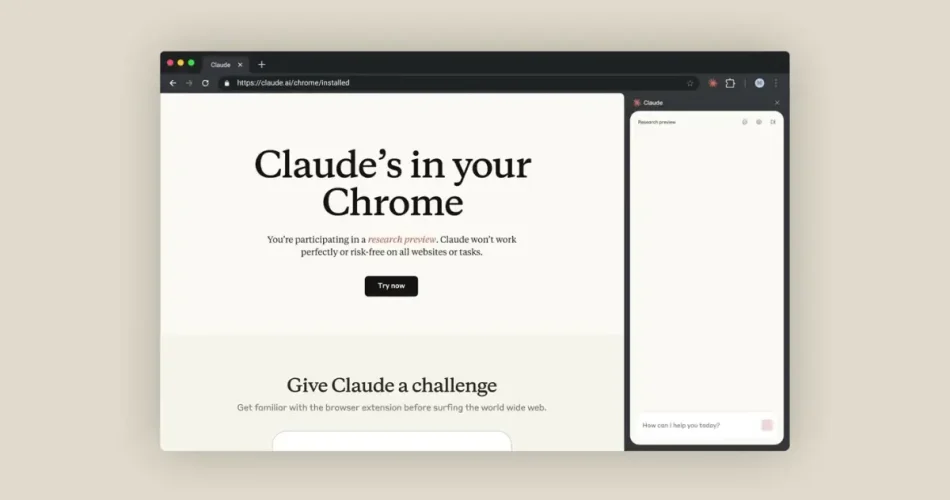 افزونه‌ی Claude for Chrome