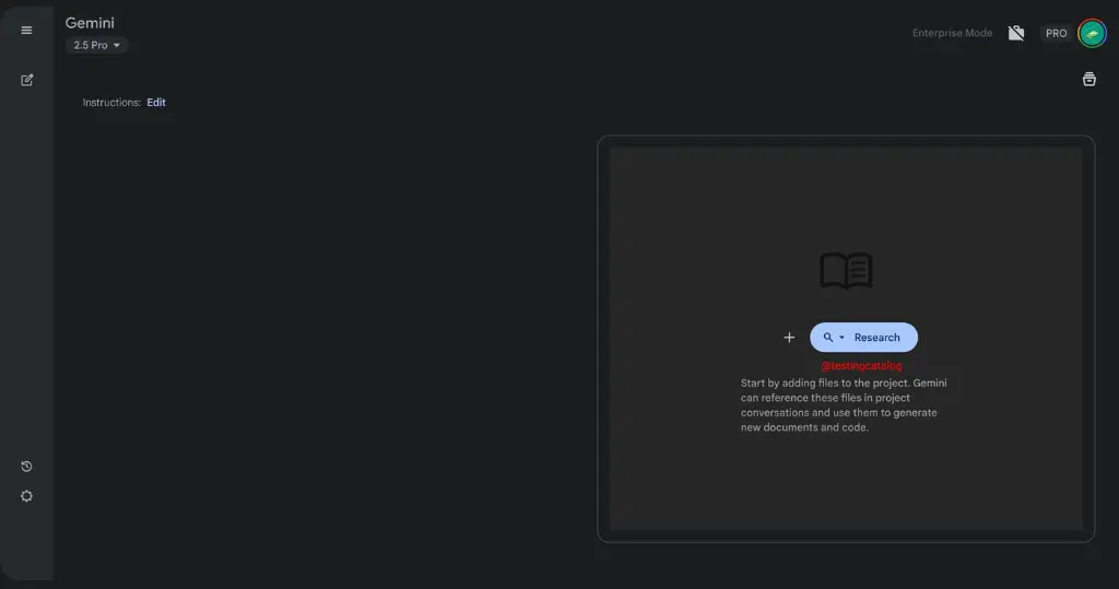 ایجاد پروژهها در Gemini