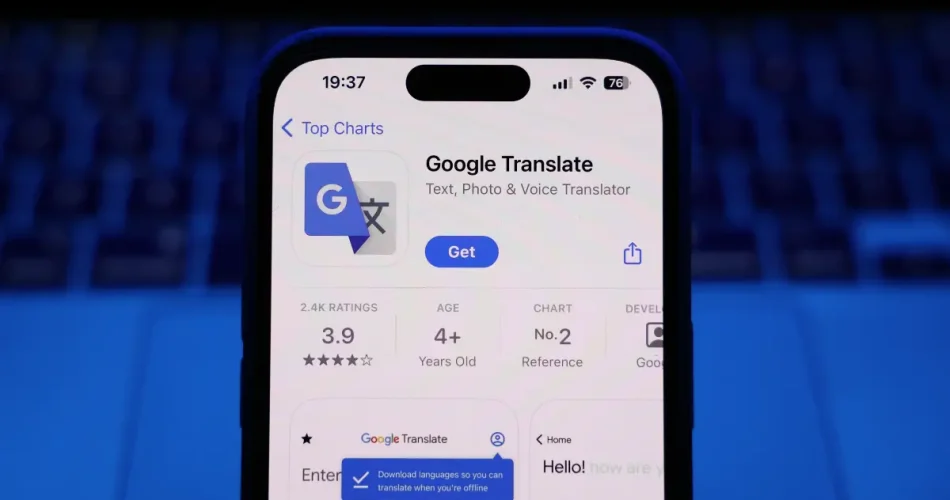 یادگیری زبان با هوش مصنوعی Google Translate