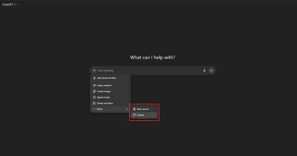 قابلیت Canvas در ChatGPT