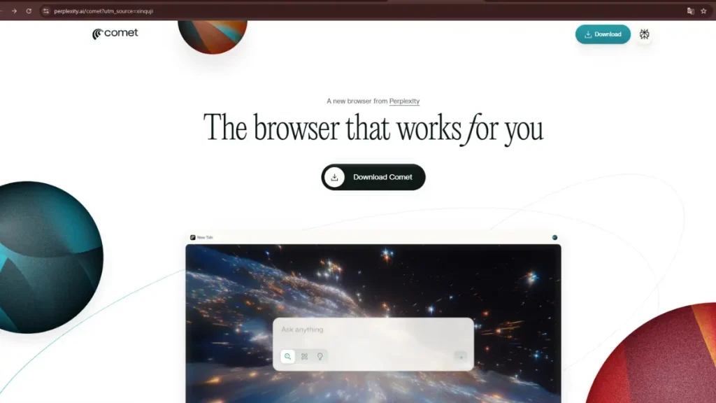 مرورگر هوشمند Comet