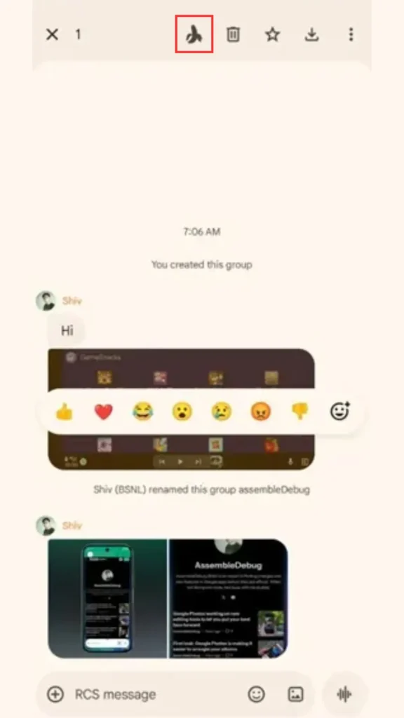 Nano Banana در Google Messages