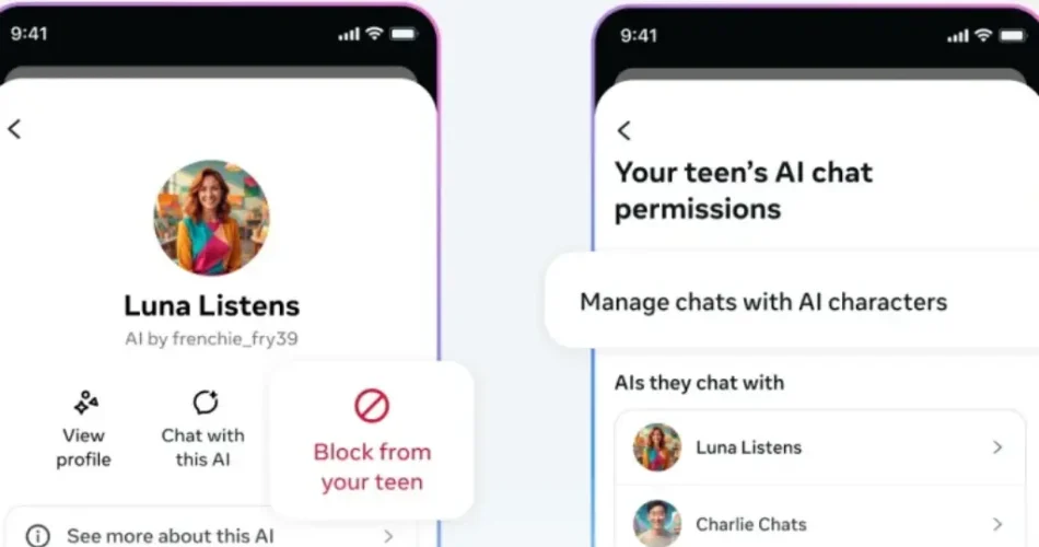 کنترل والدین چت‌بات هوش مصنوعی