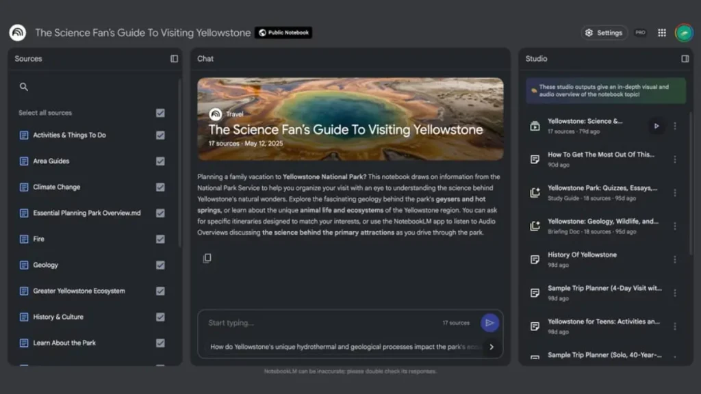 تغییرات جدید NotebookLM 2