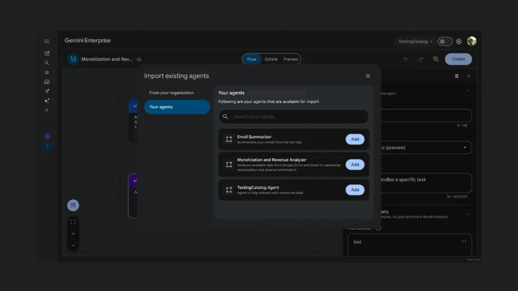 Google Agent builder