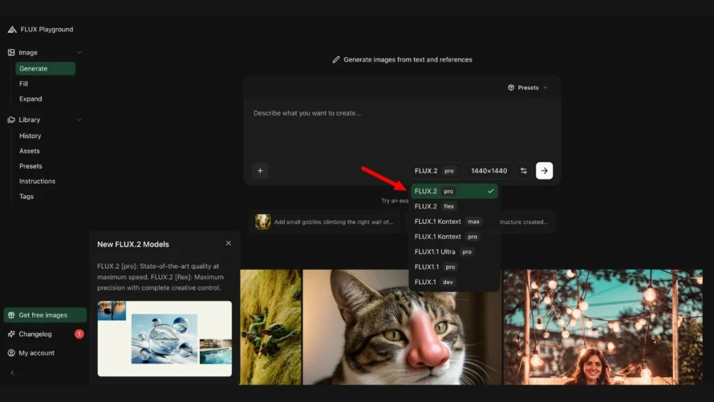 صفحه هوش مصنوعی flux 2