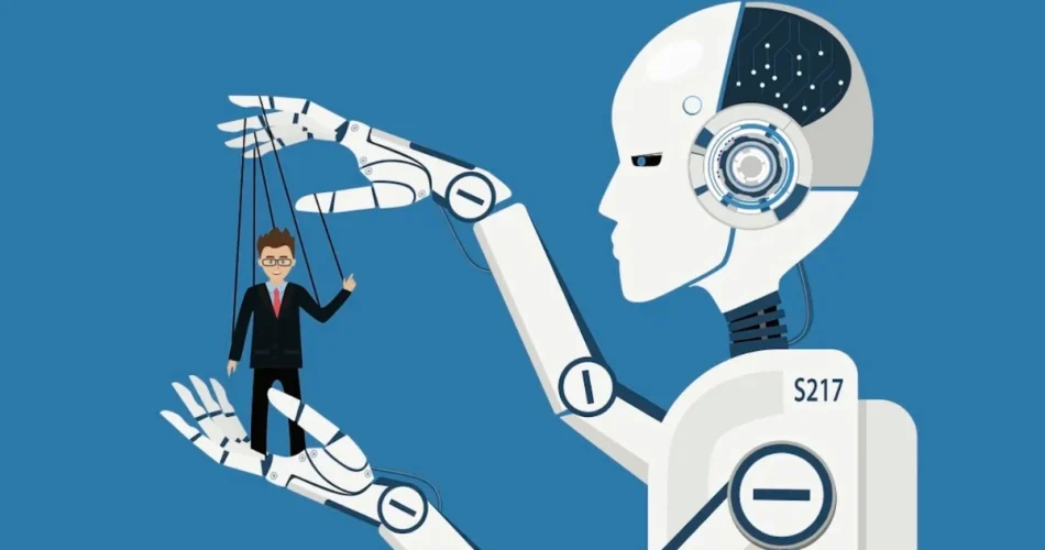 ربات در حال کنترل انسان