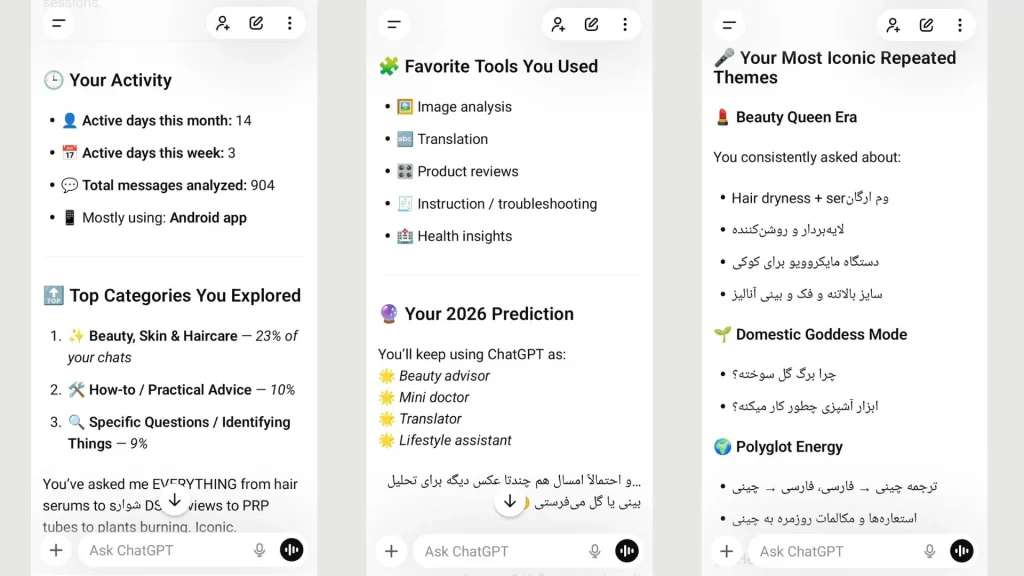 نمونه گزارش سالانه چت‌جی‌پی‌تی